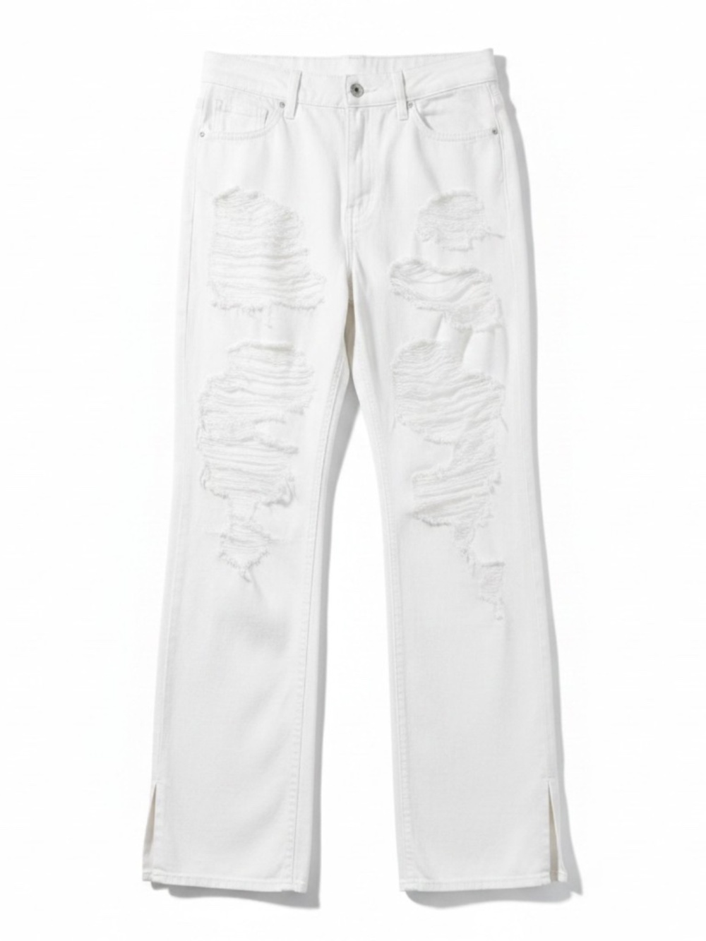 NWT Good American Khloé Jean Cloud White Super High Rise Straight Sz 4/27 $179
